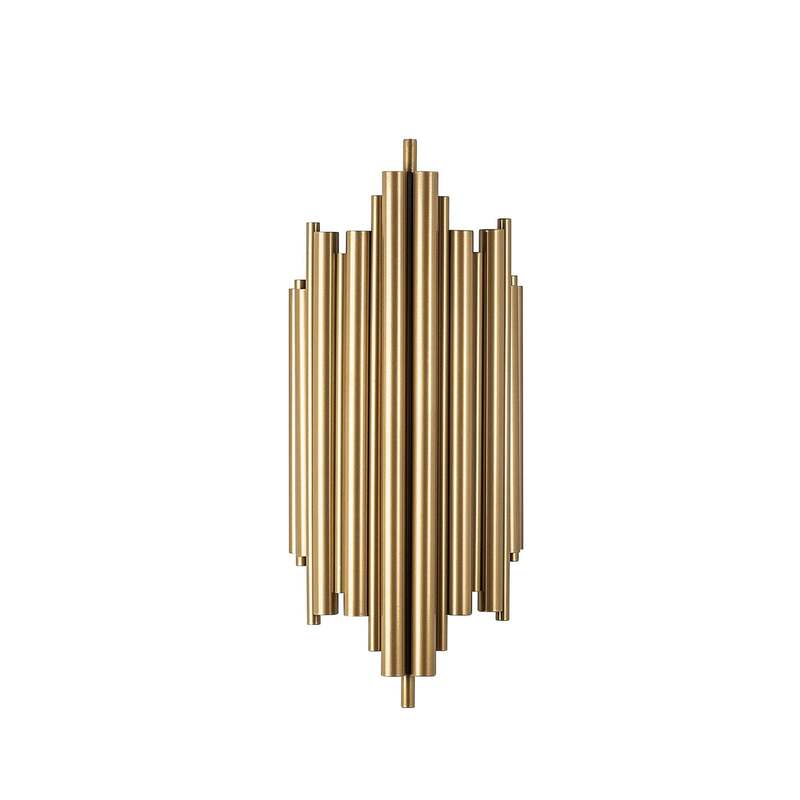 Wandleuchte Reis 13341 goldfarben Metall Höhe 50 cm Wandlampe Lampe Leuchte Spot - 8683743823956