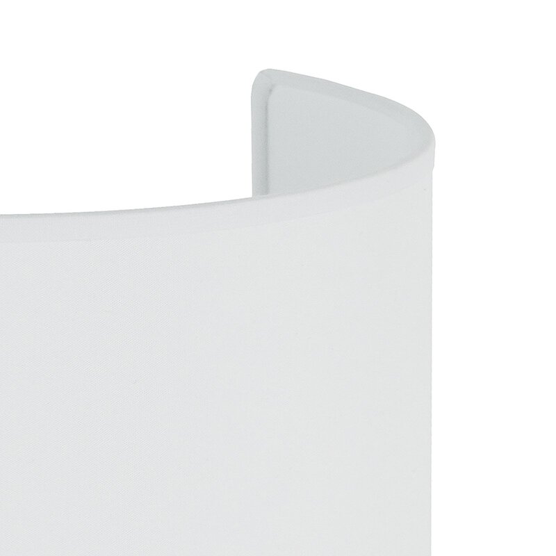 Duolla Wandleuchte Lampe Celine Wandlampe Wandlicht Leuchte Licht Stoff weiß E27 - 5905317606868