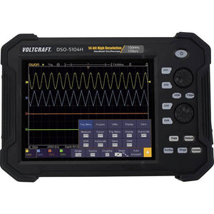 B-Ware Voltcraft Hand-Oszilloskop DSO-5104H 100 MHz 4-Kanal 1 GSa/s 40 Mpts 14 Bit DSO