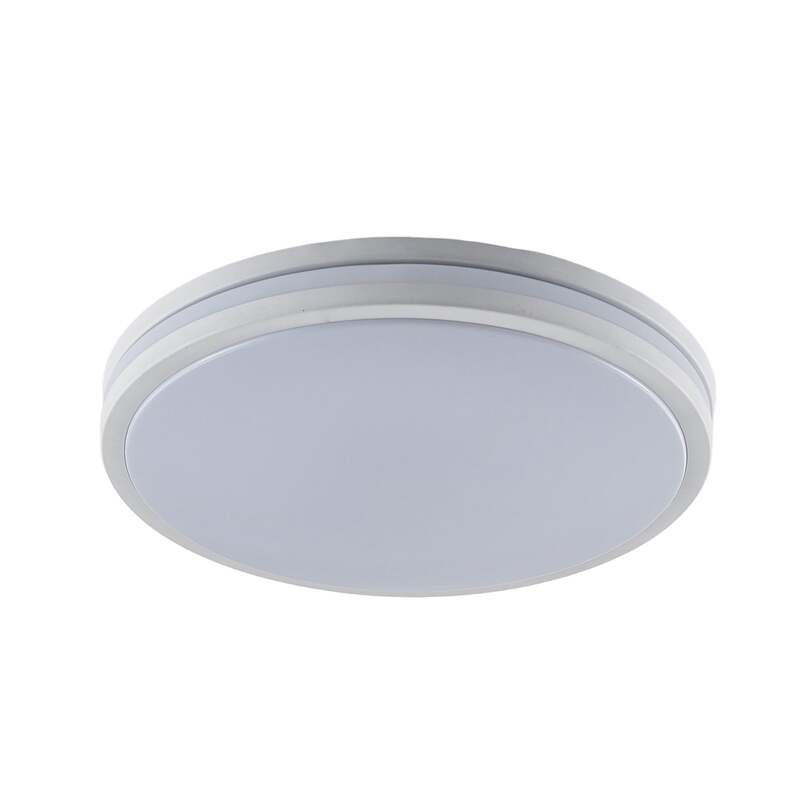 Lindby Deckenlampe Arnim LED Lampe dimmbar IP44 Kunststoff weiß Ø49cm 2200Lumen - 4251096557329