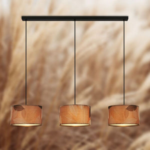 B-Ware Briloner Pendelleuchte Hängeleuchte Mata LED 3-flammig Blätterdekor Boho-Stil