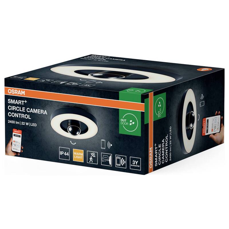OSRAM SMART+ Wifi LED-Außenkamera CIRCLE, grafit Sensor IP44 Kamera - 4099854474811