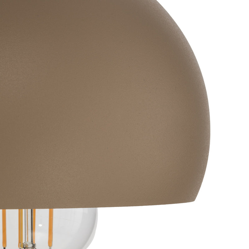 Hängeleuchte Sool LED Pendelleuchte dimmbar beige matt Stahl Ø15cm 1-flammig - 5907565912142