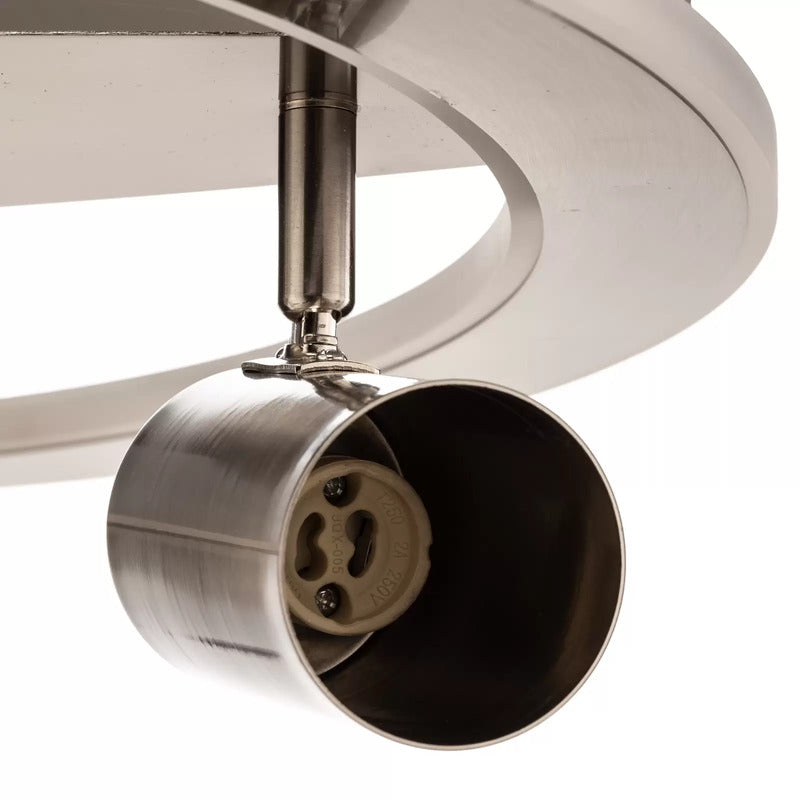 Lindby Deckenlampe Deckenleuchte LED Lampe Berisha nickel satiniert rund weiß - 4251911728804