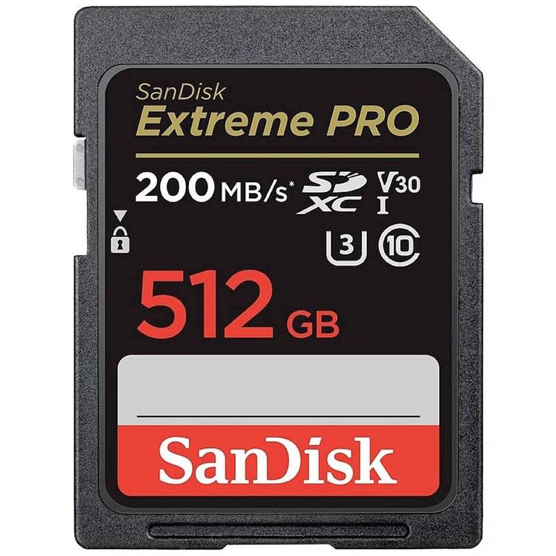 SANDISK - 512GB Extreme PRO SD UHS-I Memory Card V30 SDSDXXD-512G-GN4IN - 0619659188665