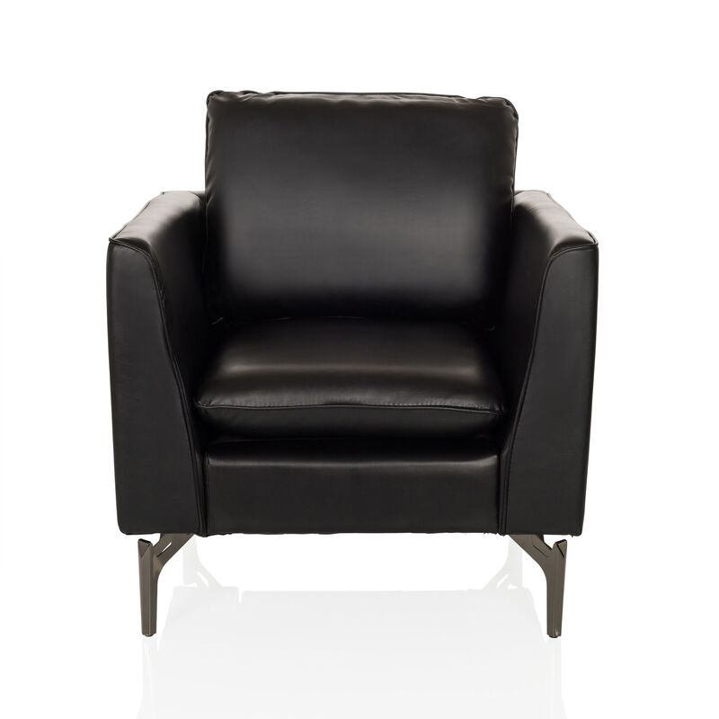 hjh OFFICE Loungemöbel Sofasessel Sitz Sessel Sofa Einsitzer BAVERO PU schwarz - 4064323037903