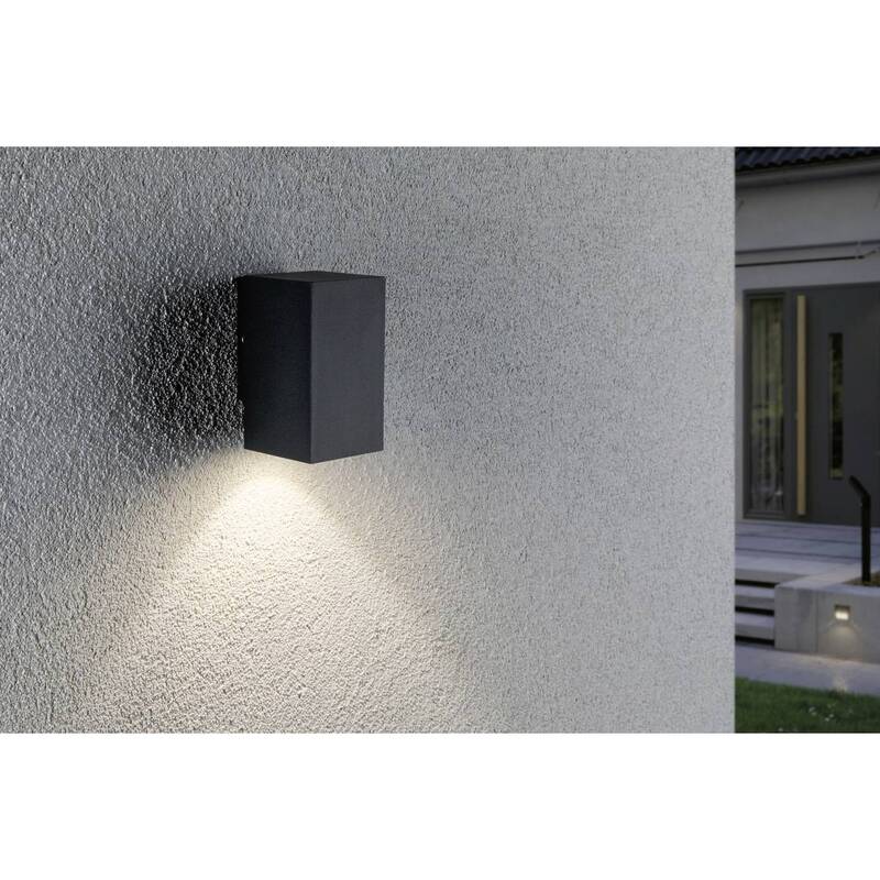 Paulmann Flame AußenWandleuchte Gartenleuchte Terrassenlampe 1fl 10,3cm anthrazi - 4000870943274