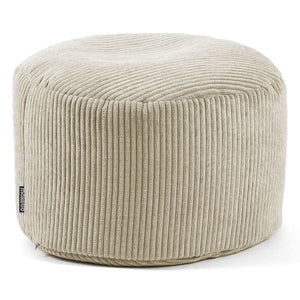 B-Ware mokebo Pouf 'Der Faule Lenz' Hocker Sitzhocker Fußhocker Cord 40x60 cm beige XL