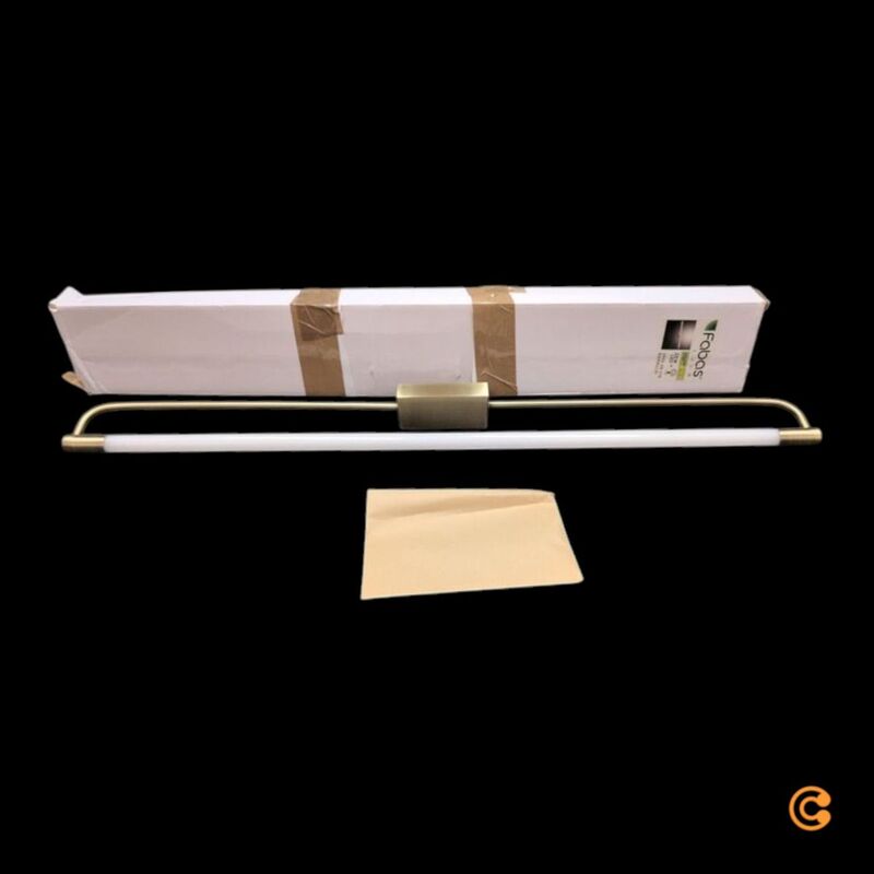 FABAS LUCE Wandleuchte Rapallo LED Wandlampe Messing warmweiß IP44 80cm - 8019282511250