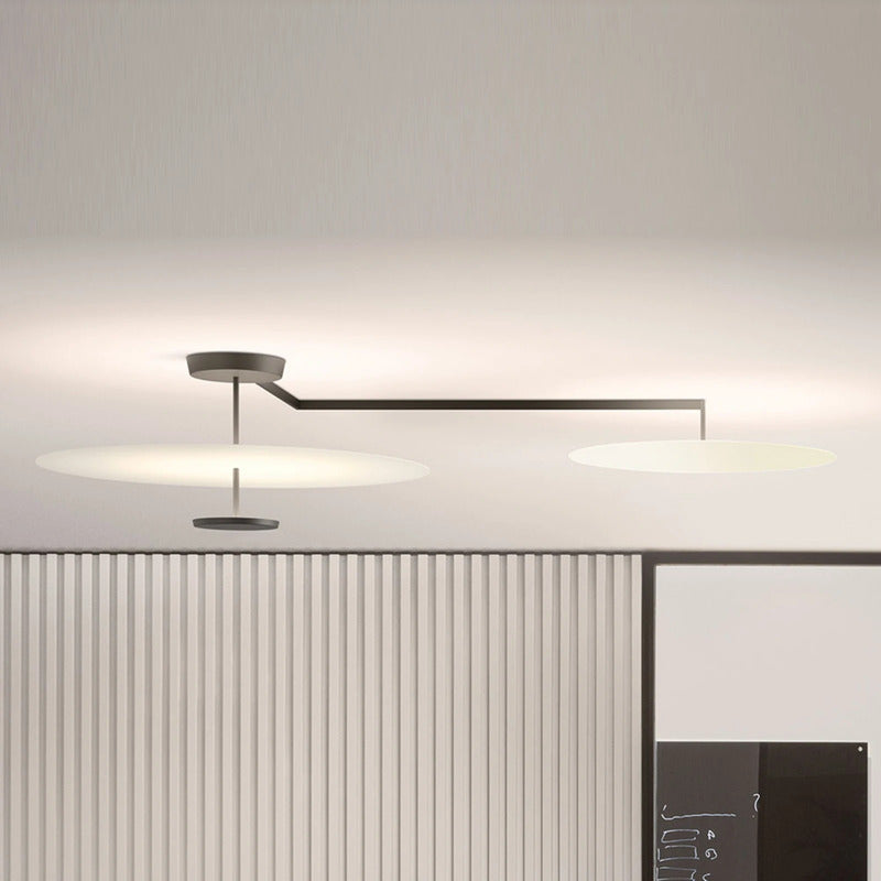 Vibia Deckenleuchte Pendelleuchte Ø55cm Flat LED Leuchte weiß Stahl - 9515344