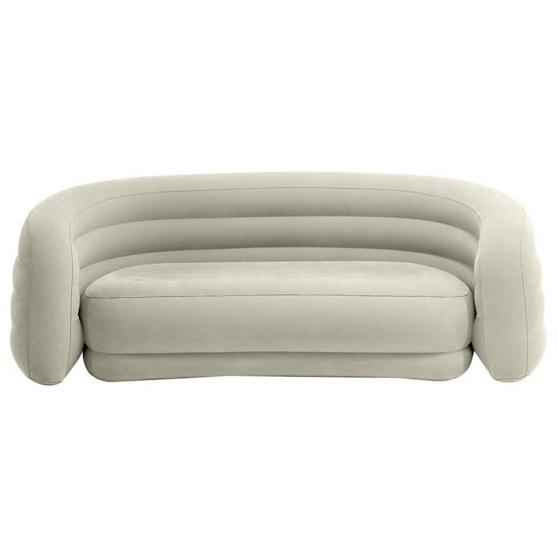 Intex Sofa Couch Sitzmöbel Polstersofa Wohnlandschaft Relaxsofa grau 3-Sitzer - 6941057430676