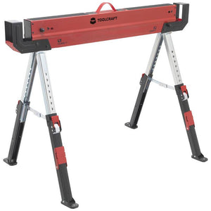 B-Ware TOOLCRAFT Sägebock Arbeitsbock Klappbock Stahl Höhenverstellbar 300 kg