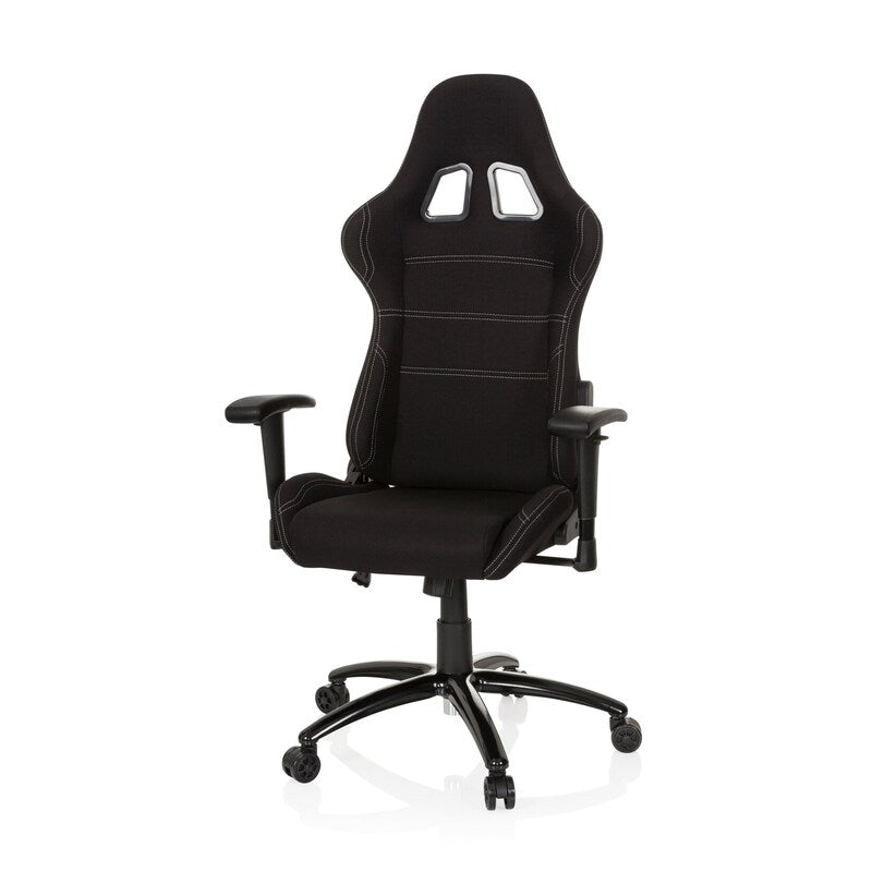 hjh OFFICE Gaming Stuhl Bürostuhl GAME FORCE Computerstuhl Stuhl Stoff schwarz   - 4251084660406