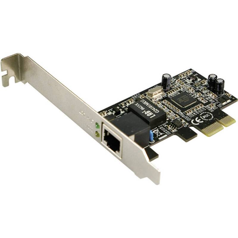 LogiLink Netzwerkkarte PCIe 1 GBit/s Gigabit-LAN Netzwerkadapter 1 Port kompakt - 4260113564745