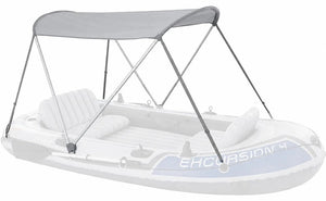 B-Ware Intex Boot Canopy Bimini 68600 UV-Schutz tragbar Aluminium 1,6m x 1,42m blau