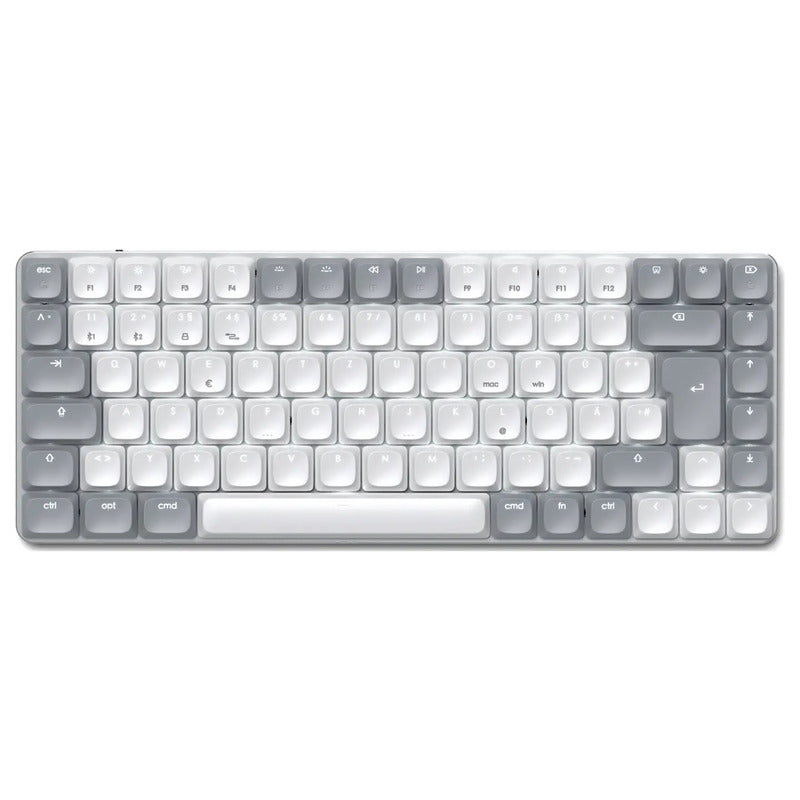 Satechi Tastatur Bluetooth SM1 Slim QWERTZ Grau Gaming Büro 75% Layout - 0810086361533
