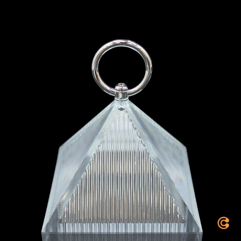 Kartell Tischlampe Lantern LED Leuchte dimmbar recycelt transparent IP54 31cm - 8058967362268