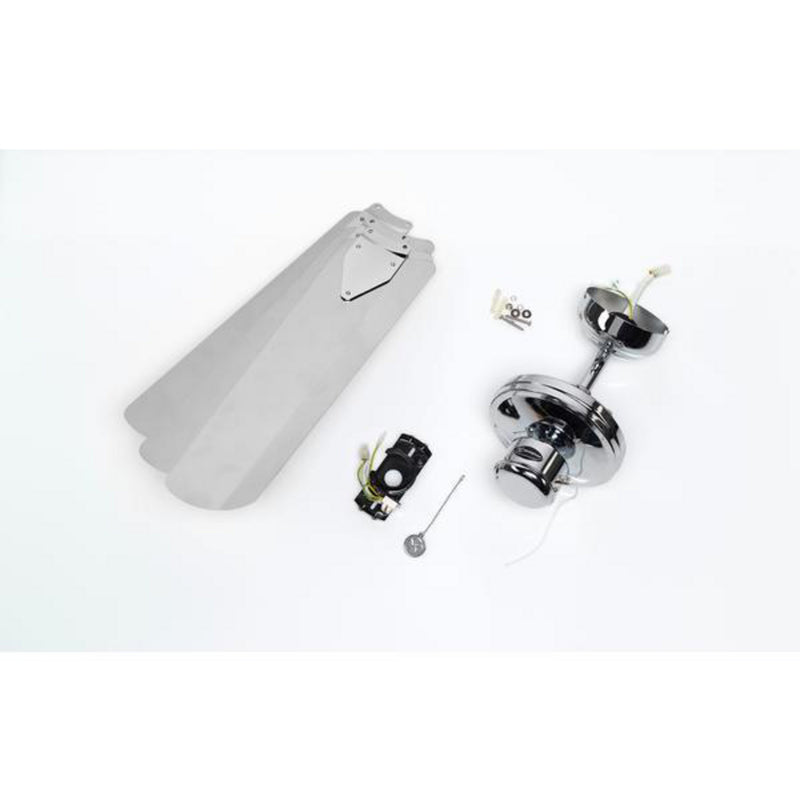Westinghouse Deckenventilator Industrial leise 122cm chrom grau Metall bis 20m² - 4895105600080