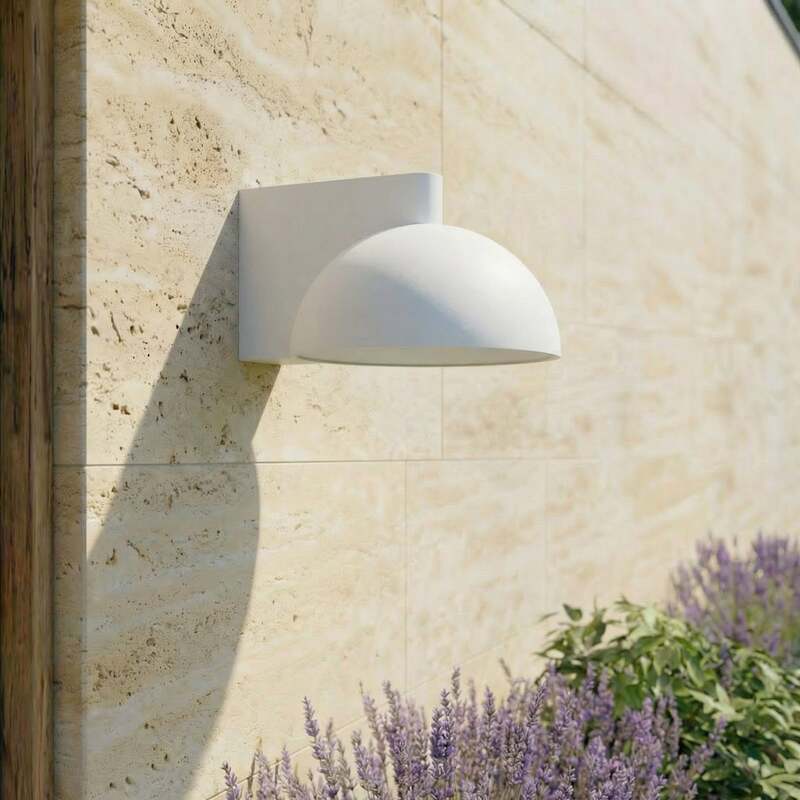 Lucande Außenwandleuchte Velira LED Gartenlampe Lampe hellgrau IP54 3000K - 4255830907784