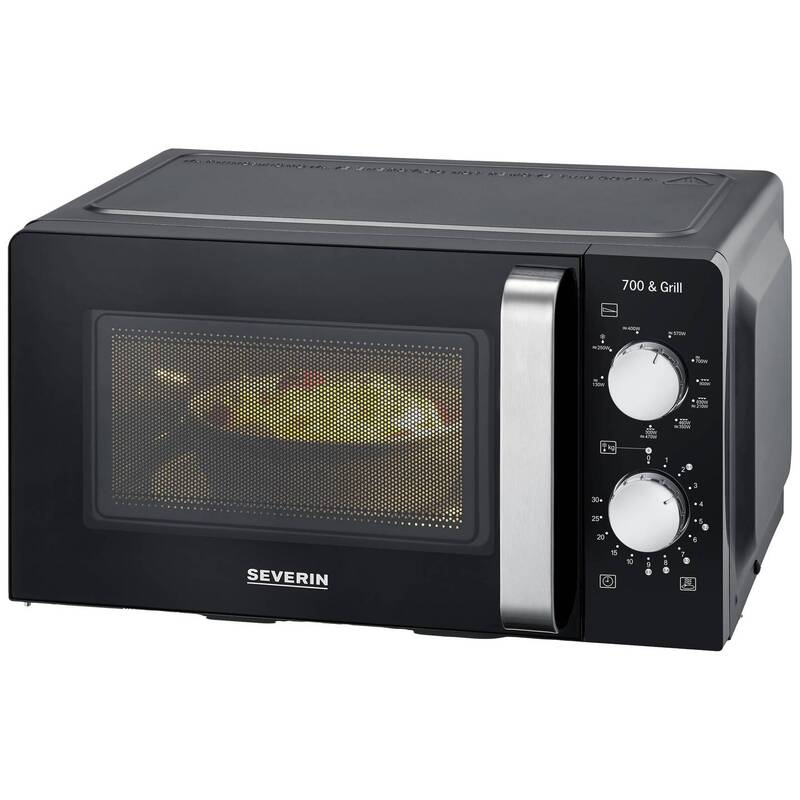 Severin 7781 Mikrowelle 17l mit Grillfunktion 900W schwarz Timerfunktion - 4008146042881
