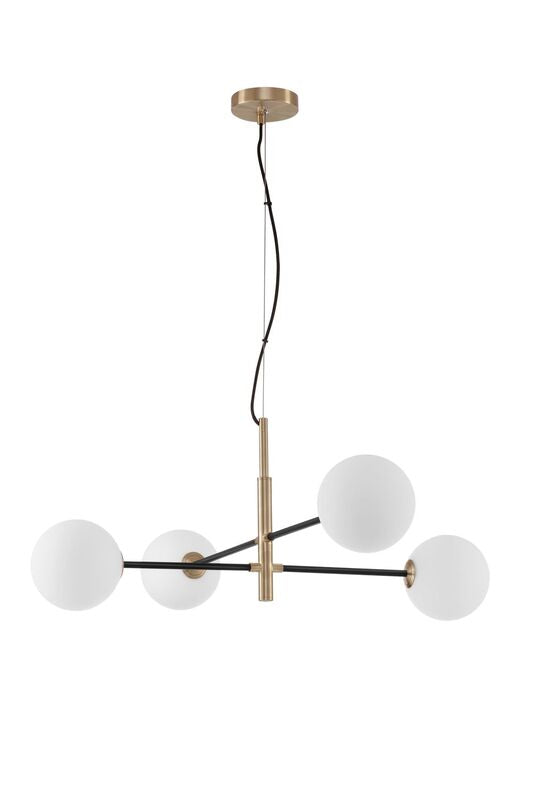 Nova Luce Pendelleuchte Hängeleuchte VITRA G9 LED 4fach Gold SIEHE TEXT/FOTO - 5212017424013