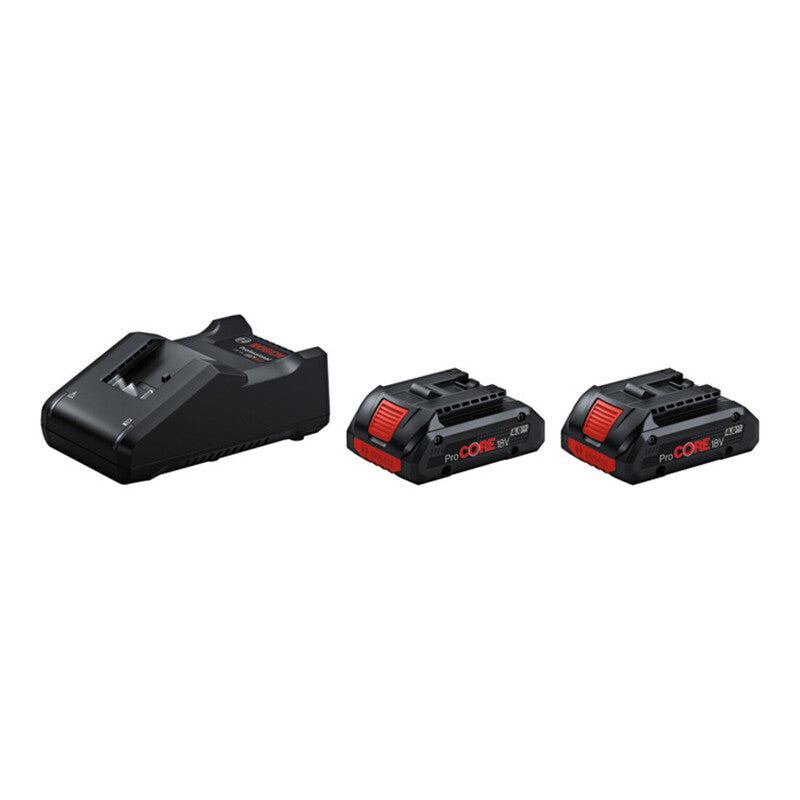 Bosch Akku Starter-Set ProCORE 18V 4,0Ah 2x Akkupack GAL 18V-40 Ladegerät 80min - 3165140970341