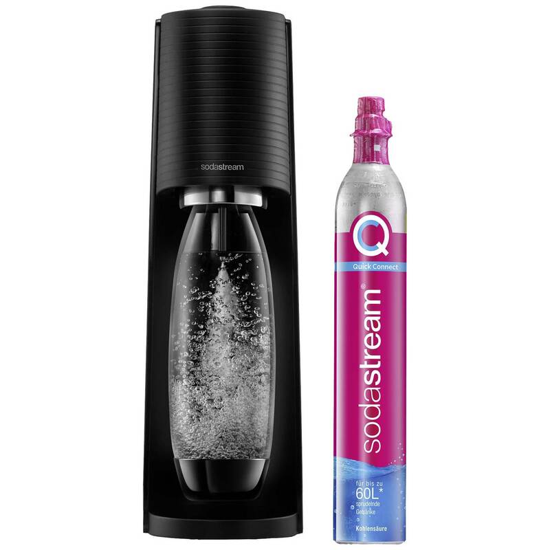 Sodastream Wassersprudler Terra Sprudler Wasserspender Sodasprudler Soda Schwarz - 7290113763784
