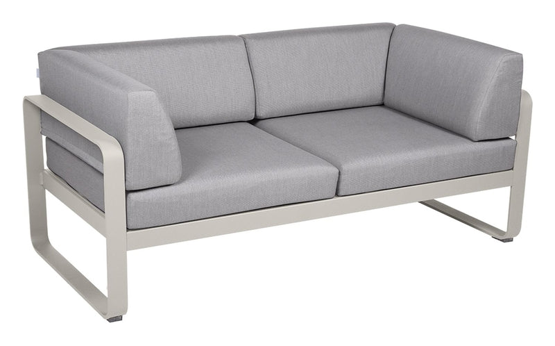 Fermob Bellevie Clubsofa Zweisitzer Gartenmöbel lehmgrau Outdoor Sitzgelegenheit - 3100540352564