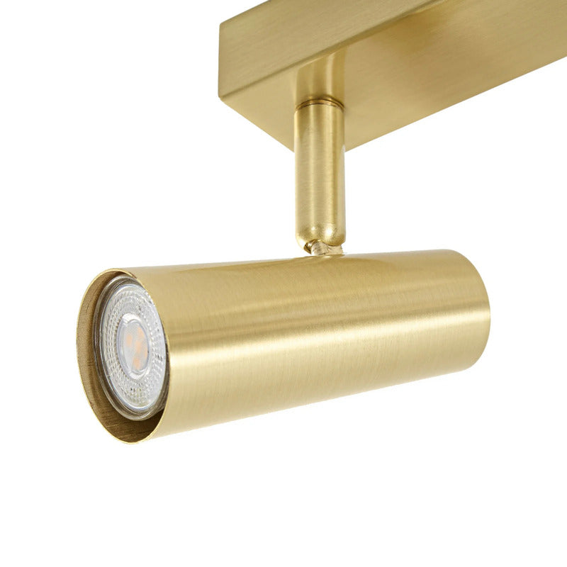 Lindby Deckenstrahler Iluna 6-flg LED Strahler dimmbar messing 95x4,2cm Lampe - 4255830913969