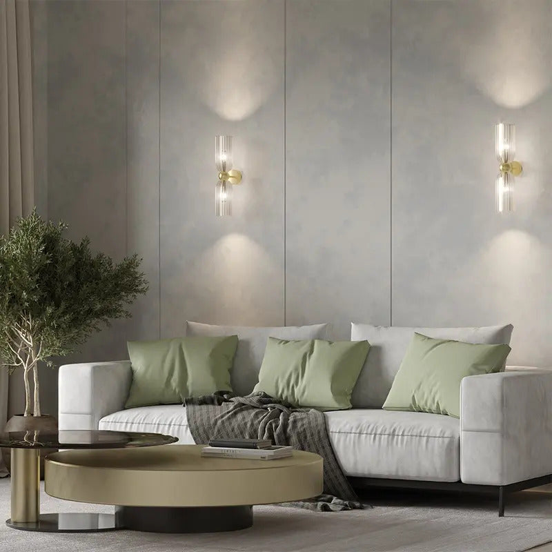 Maytoni Wandleuchte Wandlampe Antic 2-flg Glas gold bernstein SIEHE TEXT/FOTO - 4099776006305