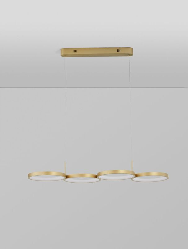 Nova Luce Hängeleuchte Hängelampe MAGNUS LED Messing Warmweiß dimmbar 41 W Lampe - 5212017433190