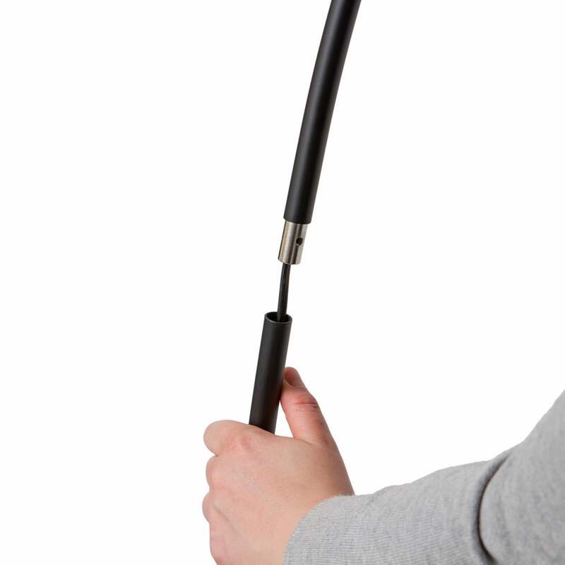 Lindby Stehleuchte Bogenleuchte Danua LED dimmbar schwarz 200cm Metall Lampe - 6291106556582
