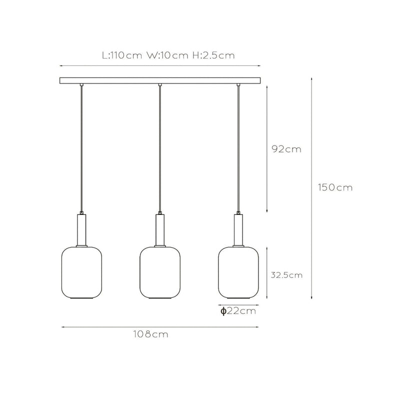 Lucide Hängelampe Hängeleuchte Joanet LED Pendelleuchte dimmbar rauchglas gold - 5411212451989