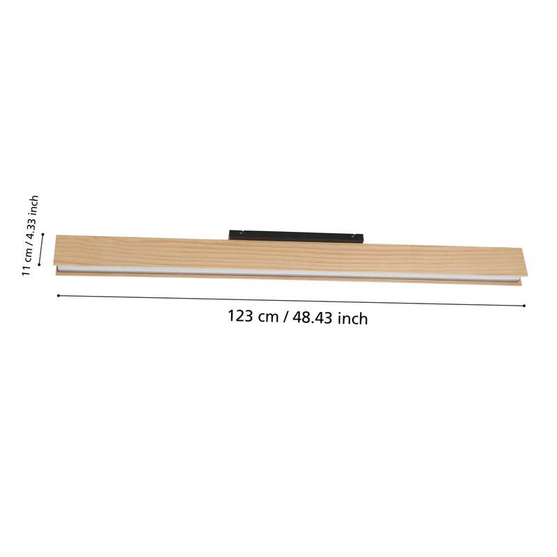 Smart-ZIG-LED-Deckenlampe Anchorena-Z 123 cm RGB CCT dimmbar Eglo Holz - 9008606243662