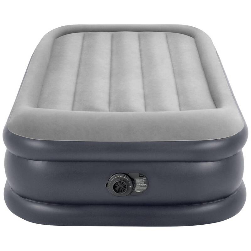 Intex DuraBeam PillowRestRaised Luftbett 191x99x42 cm mit Elektropumpe Grau - 6941057422879