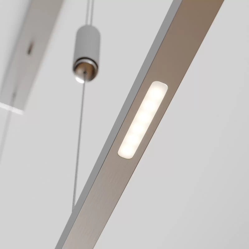 Pendellampe Hängeleuchte Lucande LED Arnik nickel matt dimmbar Metall Aluminium - 9621936