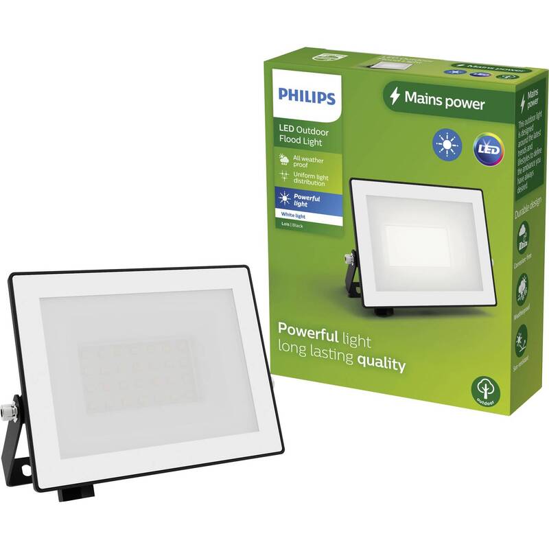 Philips LED Außenstrahler 20W Flutlicht warmweiß IP65 Aluminium schwarz 1800lm - 8720169365063