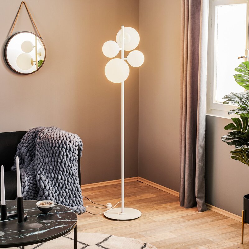 Euluna Stehleuchte Stehlampe Dione Lampe Leuchte 4-flg weiß SIEHE TEXT/FOTO - 5904798654344