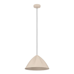 B-Ware EGLO Hängeleuchte Pendelleuchte Podere sandfarben Stahl Ø 42.5 cm E27 dimmbar