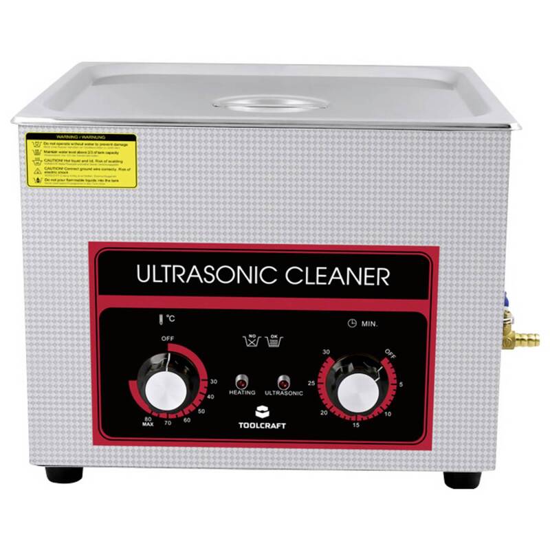 Toolcraft Ultraschallreiniger 15l Heizung Edelstahl 360W Reinigungskorb - 4064161340906