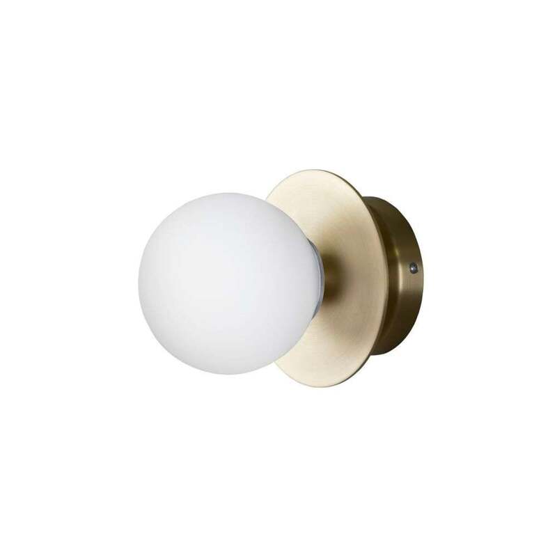 Globen Lighting Wandlampe Wandleuchte ART DECO LED Lampe dimmbar messing weiß - 7319436941652