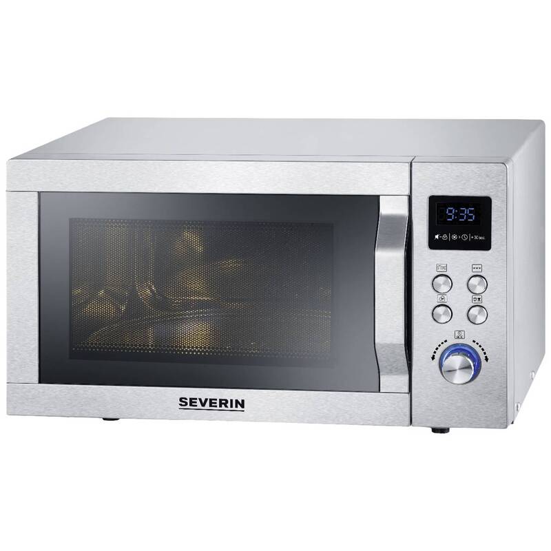 Severin Mikrowelle Edelstahl MW 7774 Grillfunktion Pizzafunktion Heißluft 25l - 4008146041273