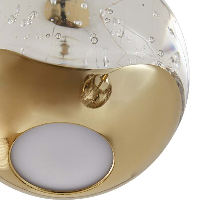 Lucande Pendelleuchte Hängeleuchte Hayley LED Lampe Leuchte gold Ø25cm 3-flg - 4251096562453