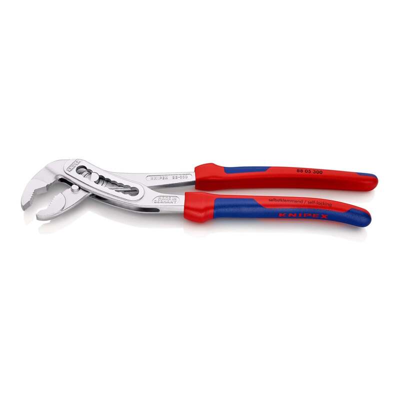 Knipex Wasserpumpenzange Gripzange 300mm 60mm Schlüsselweite Chrom-Vanadiumstahl - 4003773042389