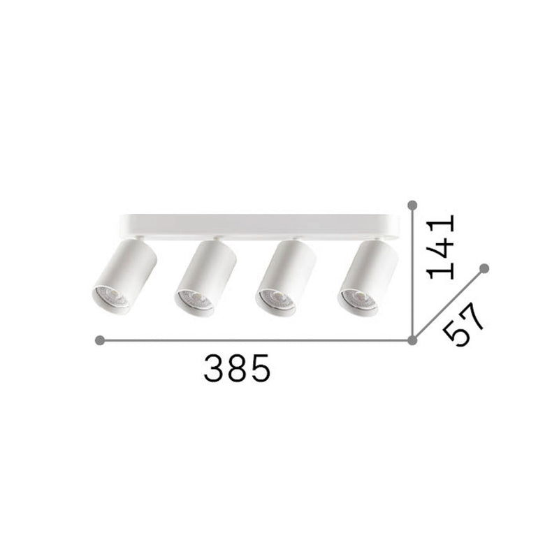 Ideal Lux Deckenstrahler Dynamite Round schwarz LED Strahler 4-flammig 38cm - 0000010057058