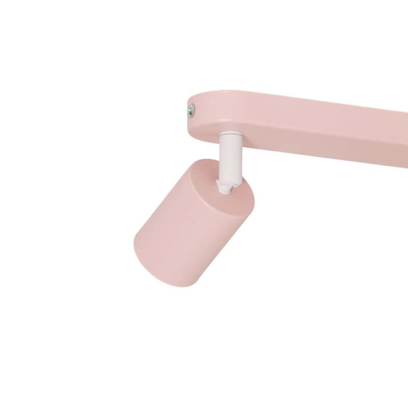 TK Lighting Deckenstrahler Livia LED Strahler dimmbar rosa 3-flg 52cm Metall - 5906135102341