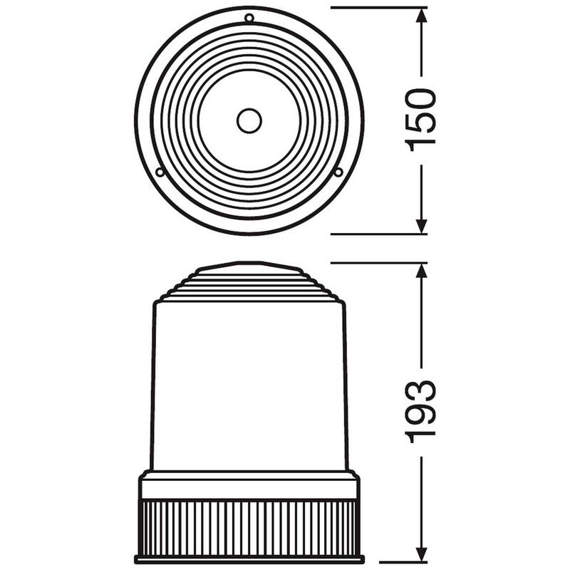 Osram Automotive Rundumleuchte Light Signal Halogen RBL101 24V Schraubmontage - 4062172192828