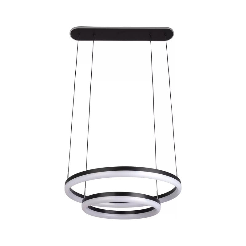 Näve Pendelleuchte Hängelampe LED CCT Ringe Fernbedienung schwarz Kunststoff267 - 4003222889336
