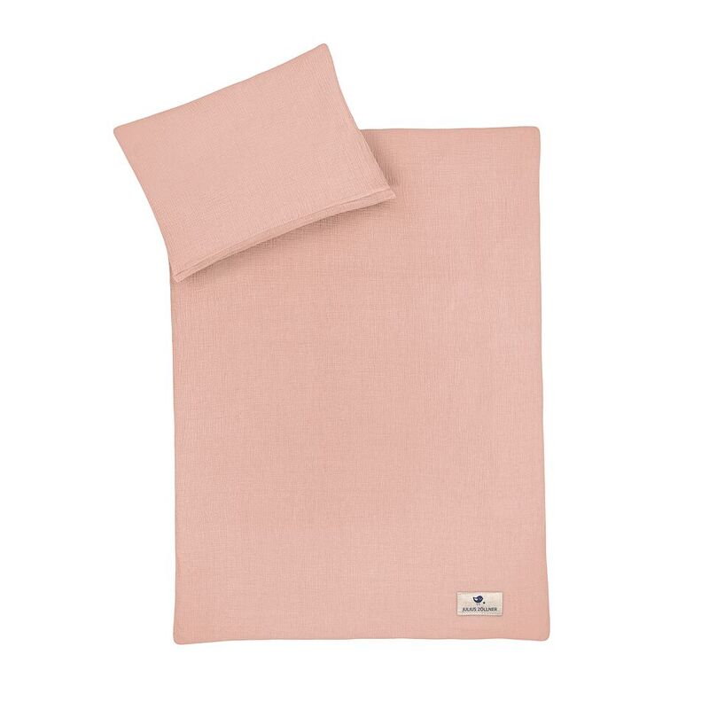 Zöllner Bettwäsche Muslin Bettbezug Bettbezug-Set Bezug Dusty Rose 100x135 cm - 4009250084736