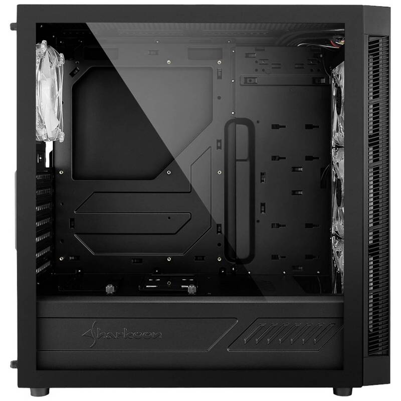Sharkoon TG5 PRO RGB Midi-Tower PC-Gehäuse ATX mit Fenster und 4 Lüftern - 4044951029105